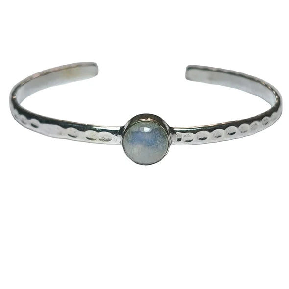 Freedom Stones Moonstone Destiny Cuff - Sterling Silver