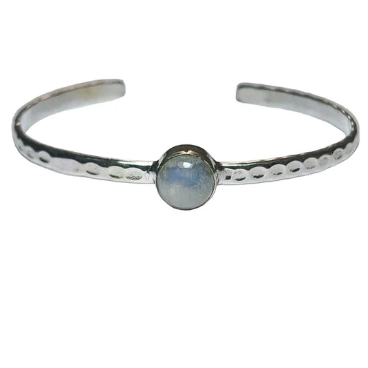 Freedom Stones Moonstone Destiny Cuff - Sterling Silver