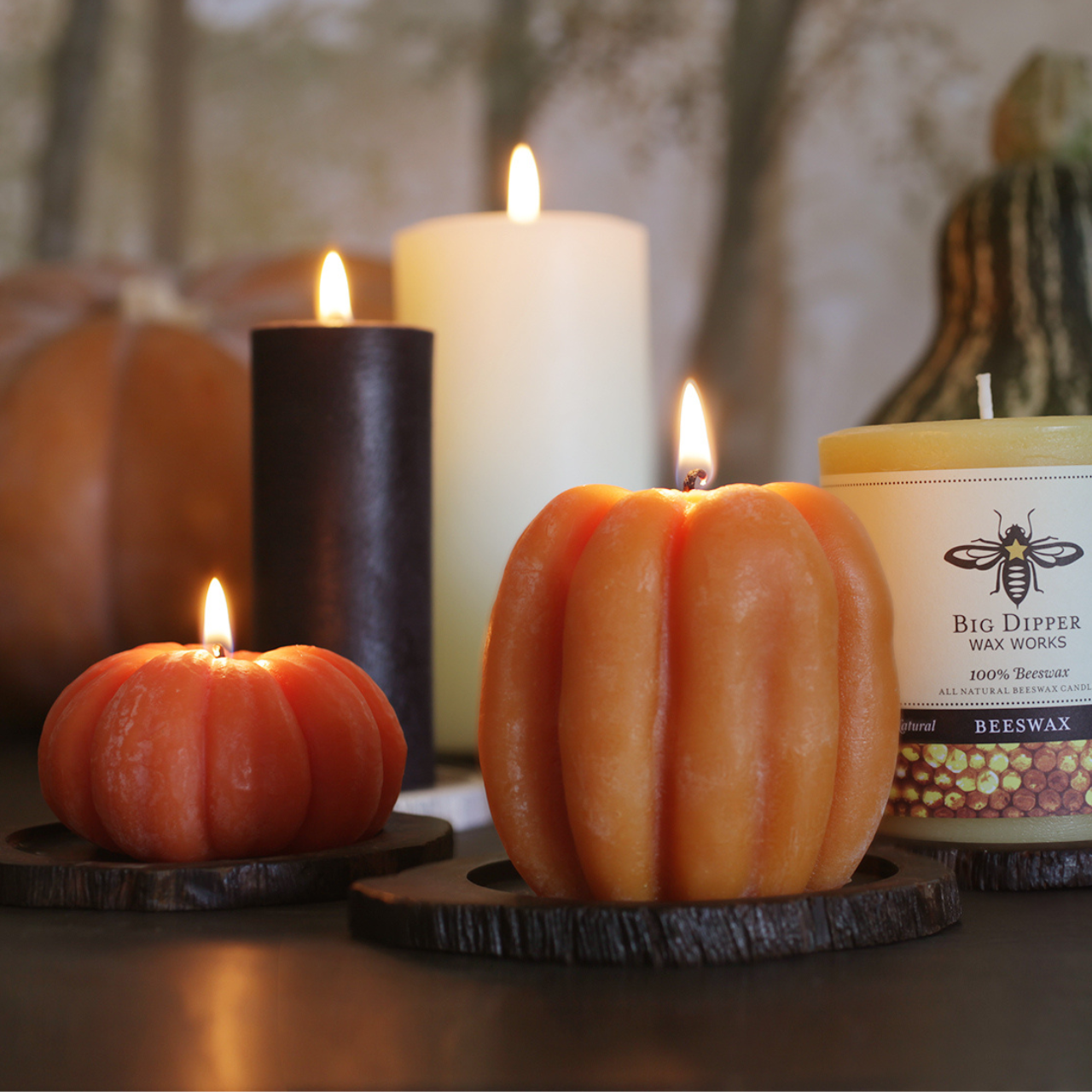 Big Dipper Wax Works - Pumpkin Candles – 100% Pure Beeswax