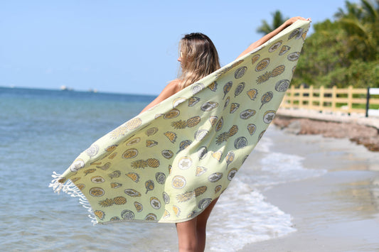 La Hammam - *Exclusive Tropicals Peshtemal Pure Cotton Beach Towel