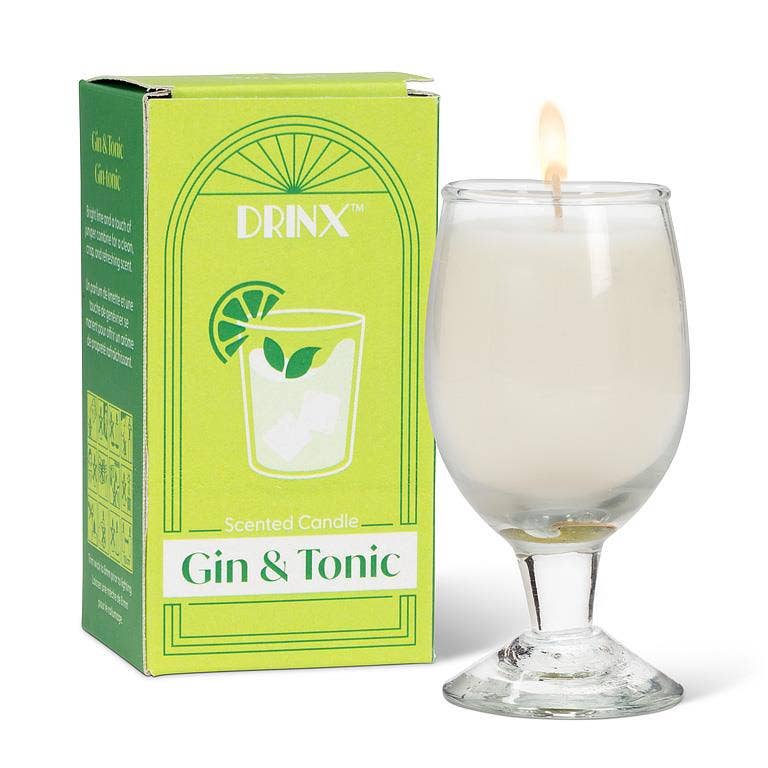 Abbott - Small Cocktail Candle-3.5"H: Gin & Tonic
