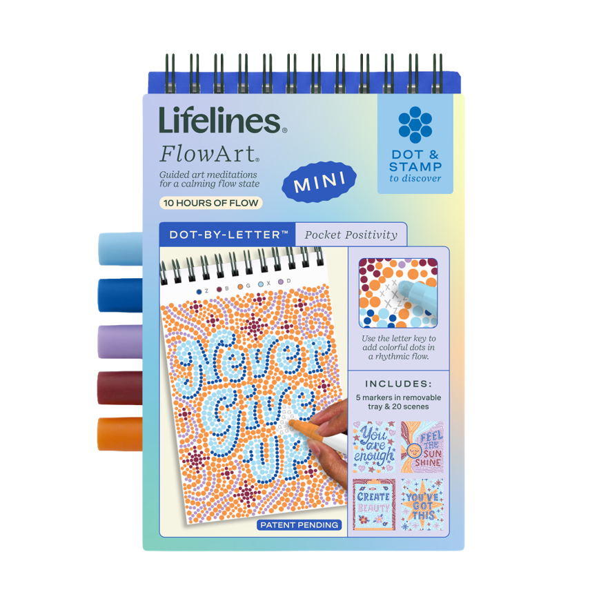 Lifelines - MINI FlowArt- Dot by Letter - Pocket Positivity