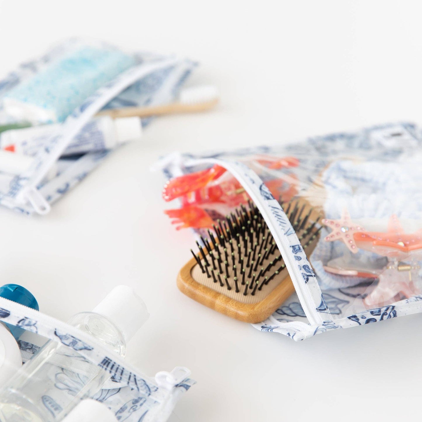 Clear Travel Bag 3 Pack: Shells