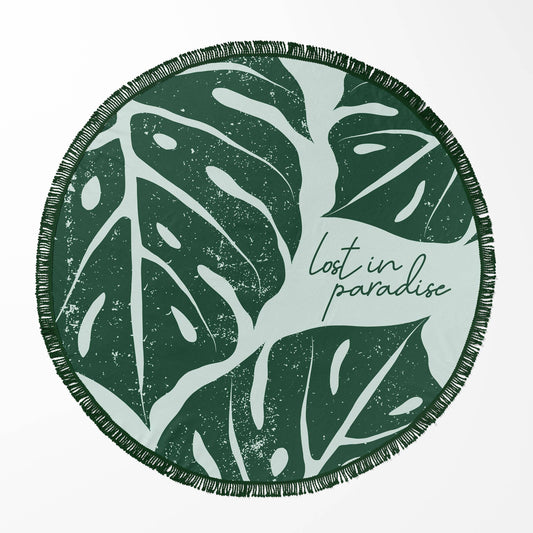 60" Round Beach Towels: Lost in Paradise