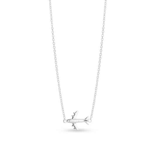 Airplane Stationary Necklace by Christine Kesteloo