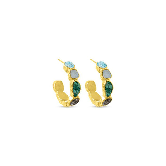 &earth - Earthbound Hoop Earrings - Gold
