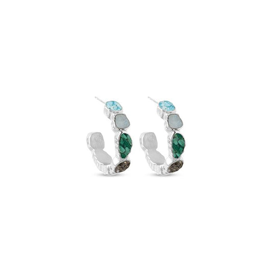 &earth - Earthbound Hoop Earrings - Silver