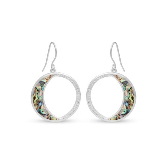 Eclipse Drop Earrings by Tiffany Rice - Dune Silver