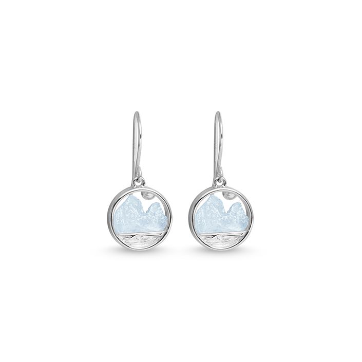 Glacier Gem Mountain Bay Earrings - Aquamarine