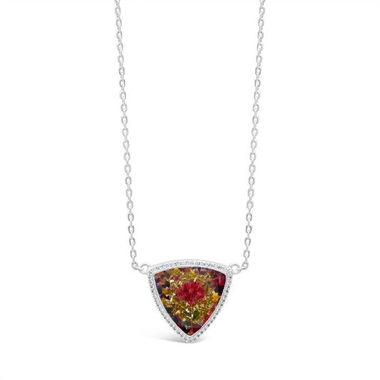 Silver Screen Collection - Enchanted Rose Trillion Necklace