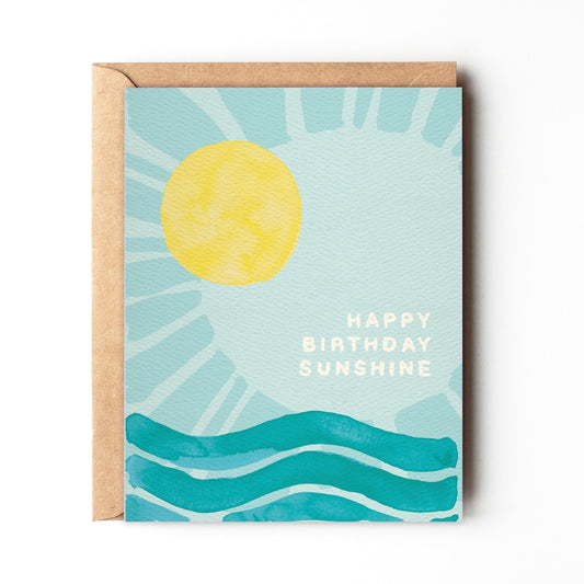 Daydream Prints - Happy Birthday Sunshine - Uplifting Summer Birthday Card