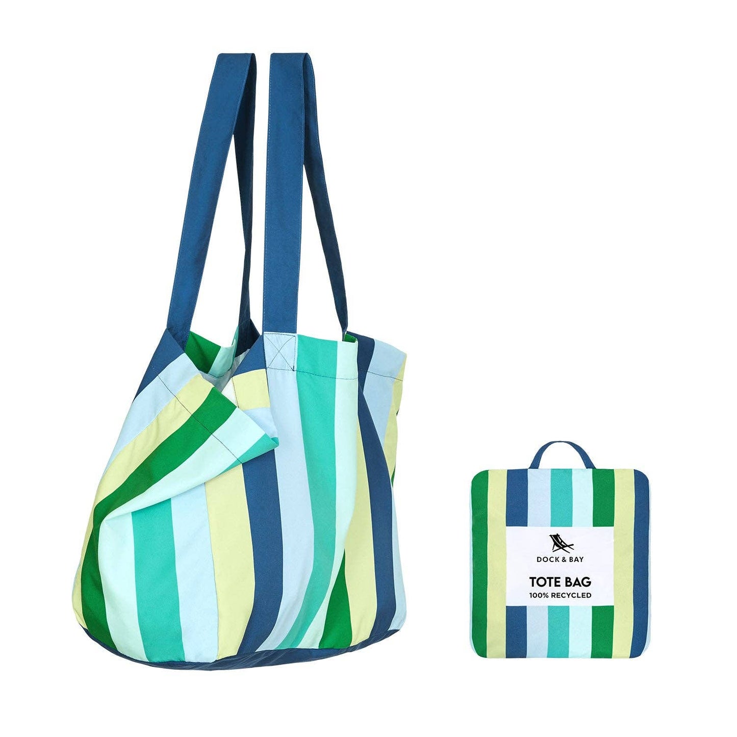 Dock & Bay USA - Foldaway Tote Bags - Cool Lagoon