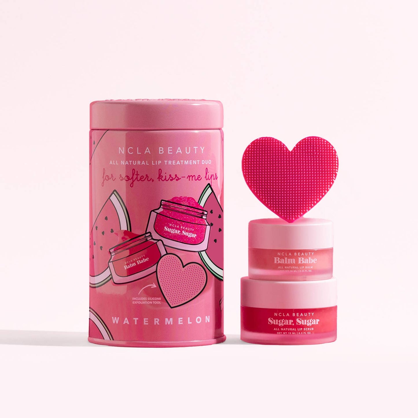 NCLA Beauty - Watermelon Lip Care Set + Lip Scrubber
