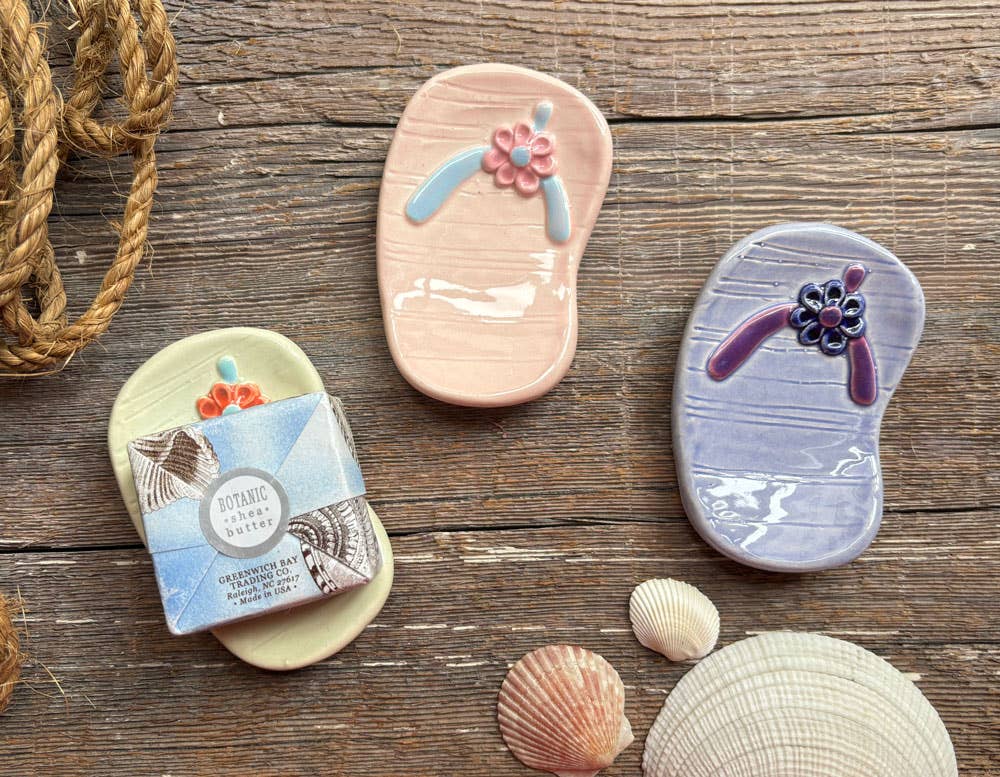 August Ceramics - Ceramic Flip Flop Dish