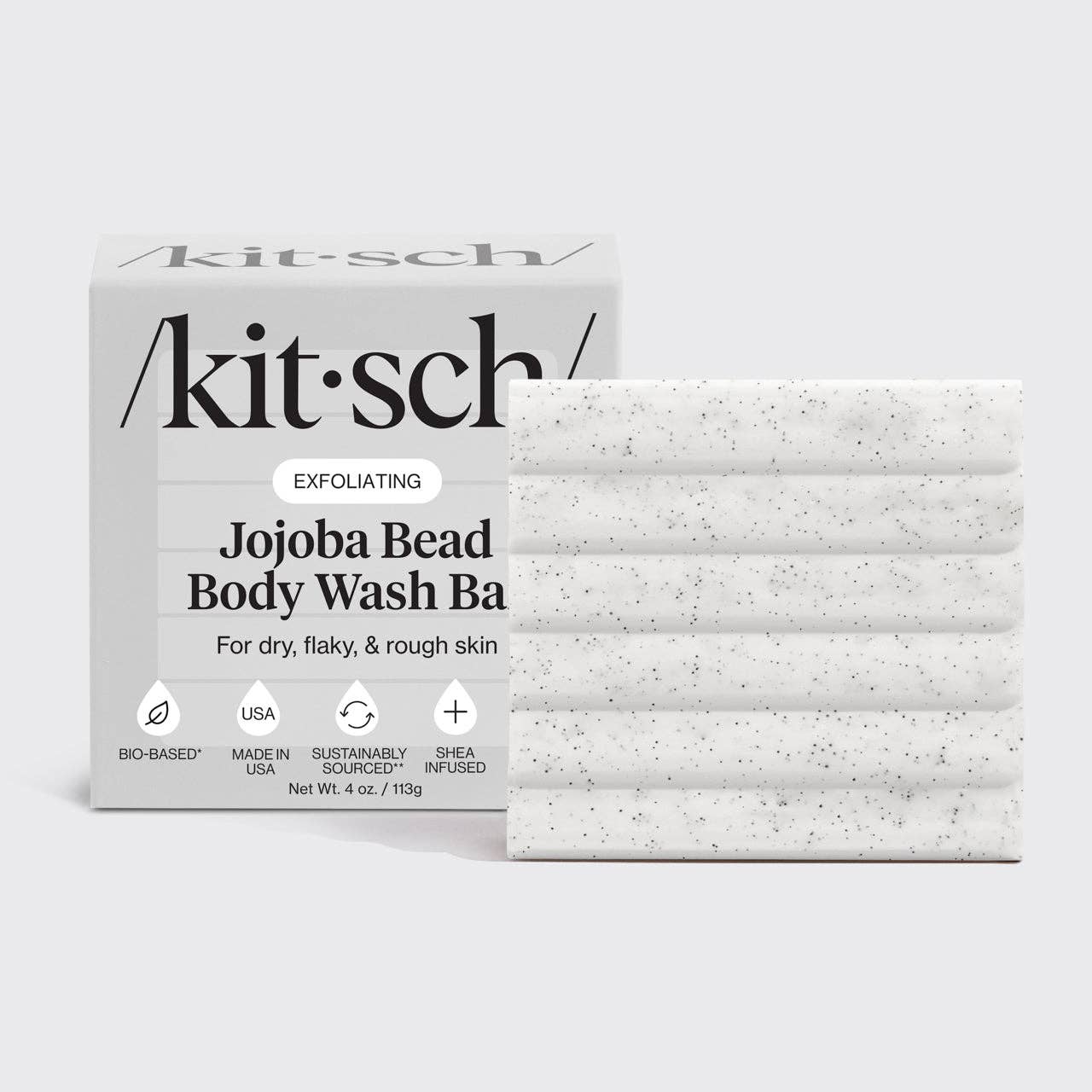 KITSCH - Jojoba Bead Exfoliating Body Wash Bar