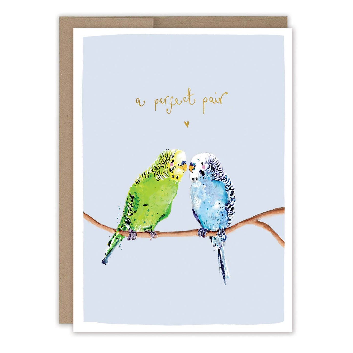 Biely & Shoaf - Parakeets Anniversary Card To A Couple