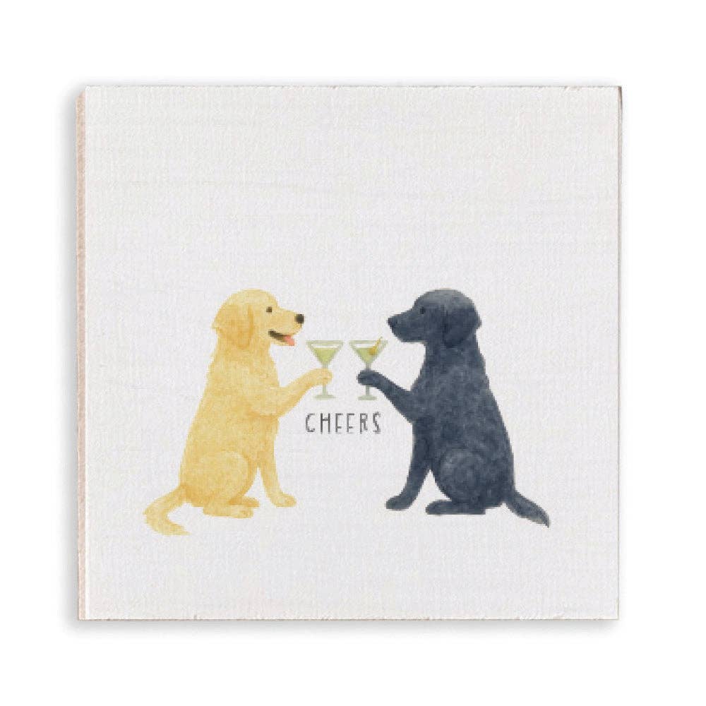 Rustic Marlin - My Two Pet Dog Friends Cheers Magnet