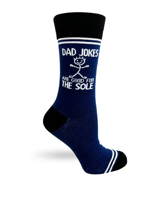 Fabdaz - Dad Jokes Are Good For the Sole - Hey Now Unisex Crew Socks