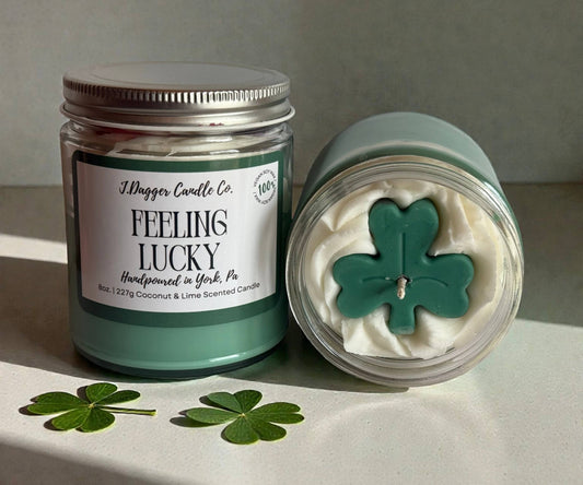 J Dagger Candle Co. - 8oz. Shamrock St.Patrick's Day Soy Dessert Candle