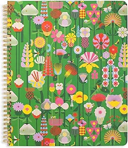 Ban-Do - 17 Month Large Planner - Geometric Floral Green