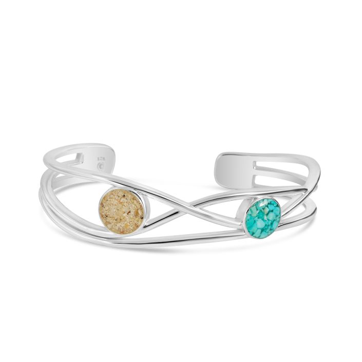 Ebb & Flow Cuff Bracelet - Abalone & Beaches of Cape Cod
