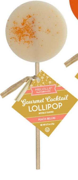 Melville Candy Company - Gourmet Cocktail Lollipop Assortment -  Peach Bellini