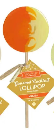 Melville Candy Company - Gourmet Cocktail Lollipop Assortment - Mimosa