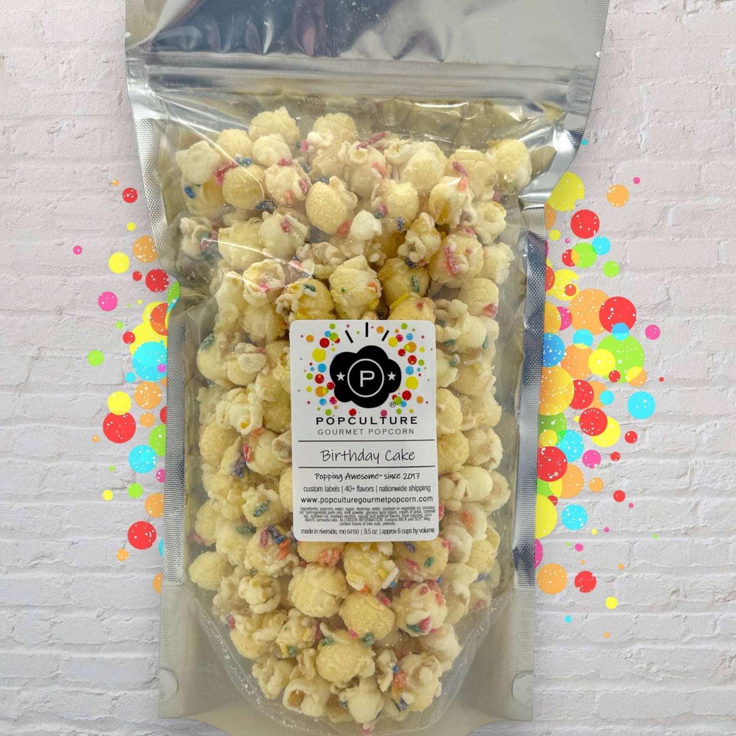 Popculture Gourmet Popcorn - Birthday Cake