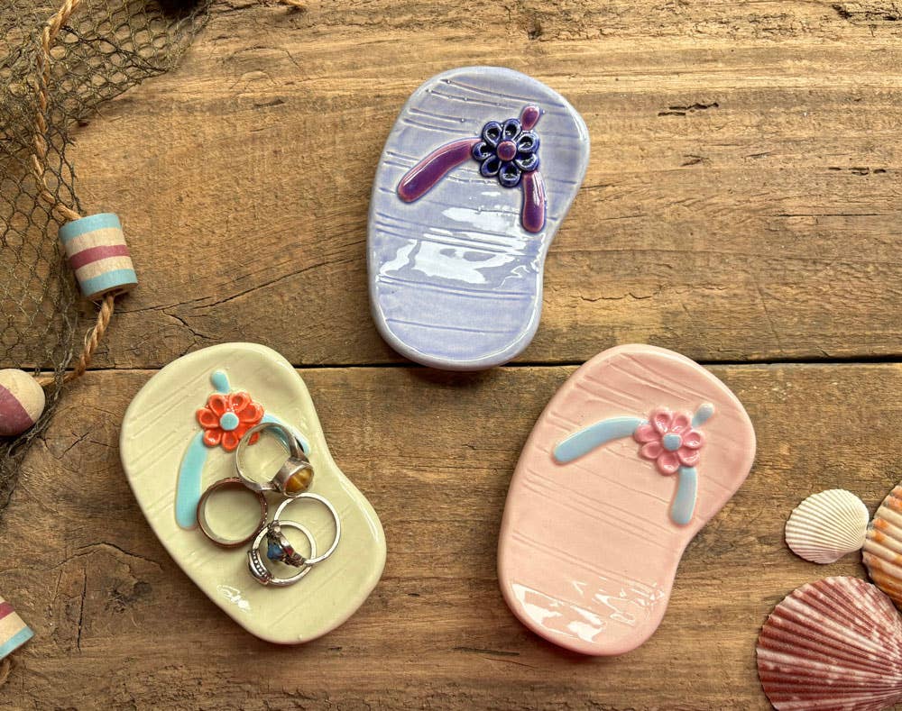 August Ceramics - Ceramic Flip Flop Dish
