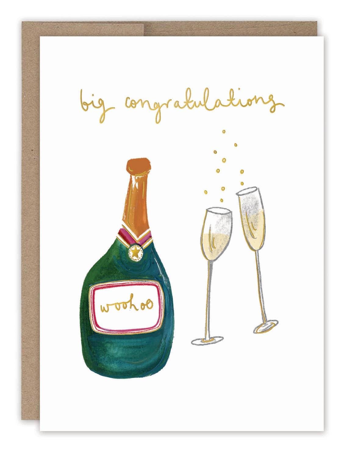 Biely & Shoaf - Champagne Big Congrats Card