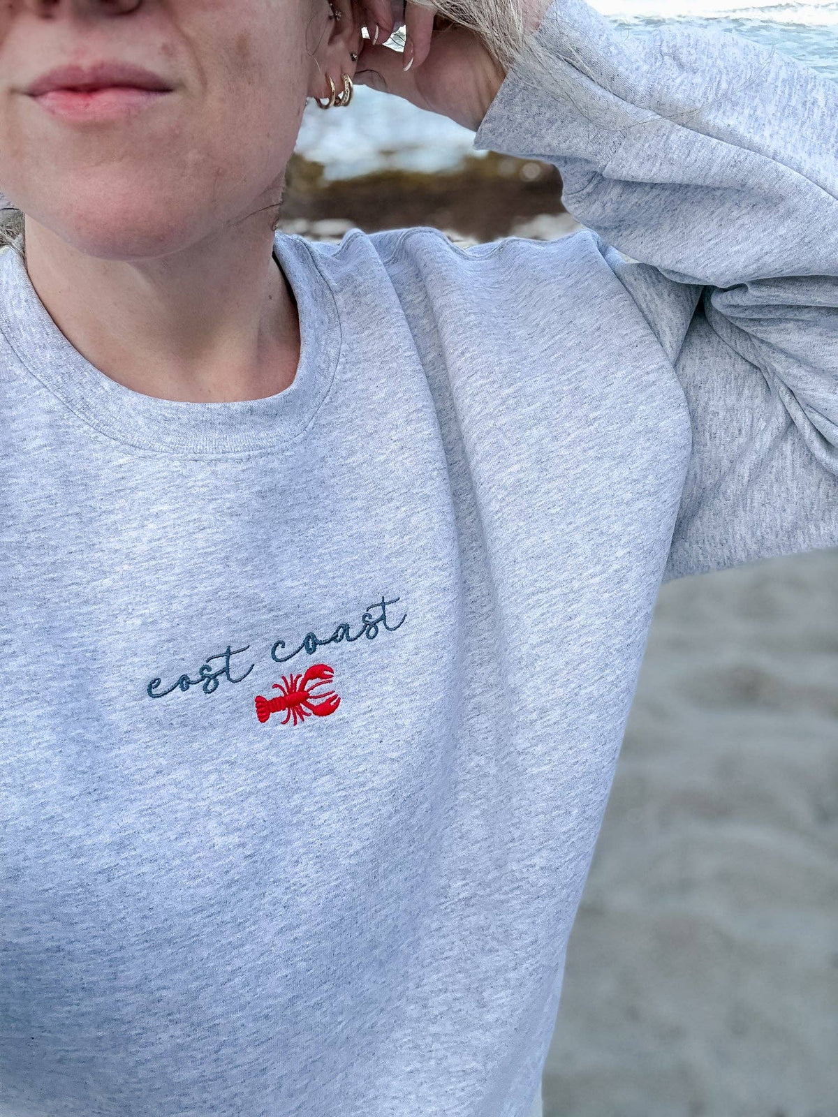 JKSN & Co. - East Coast Lobster Embroidered Sweatshirt