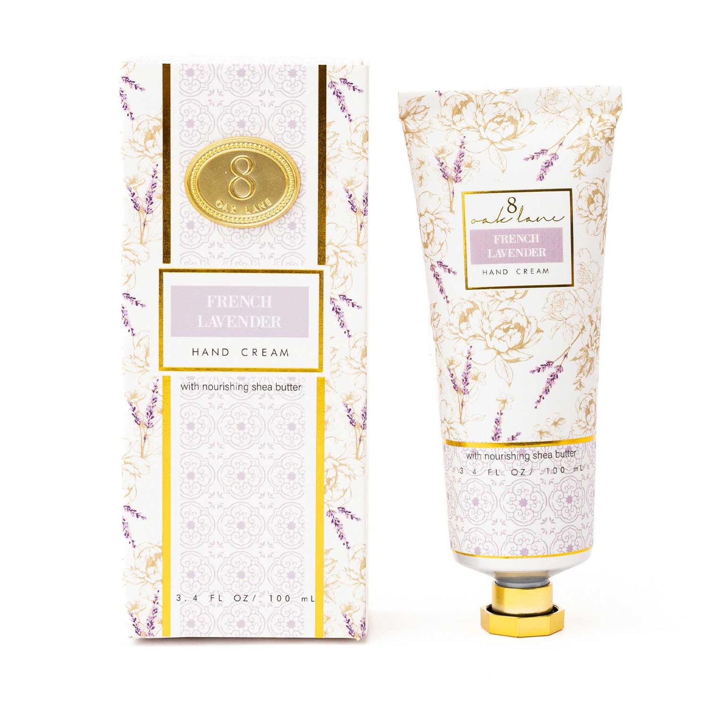 8 Oak Lane - French Lavender 100ml Boxed Hand Cream