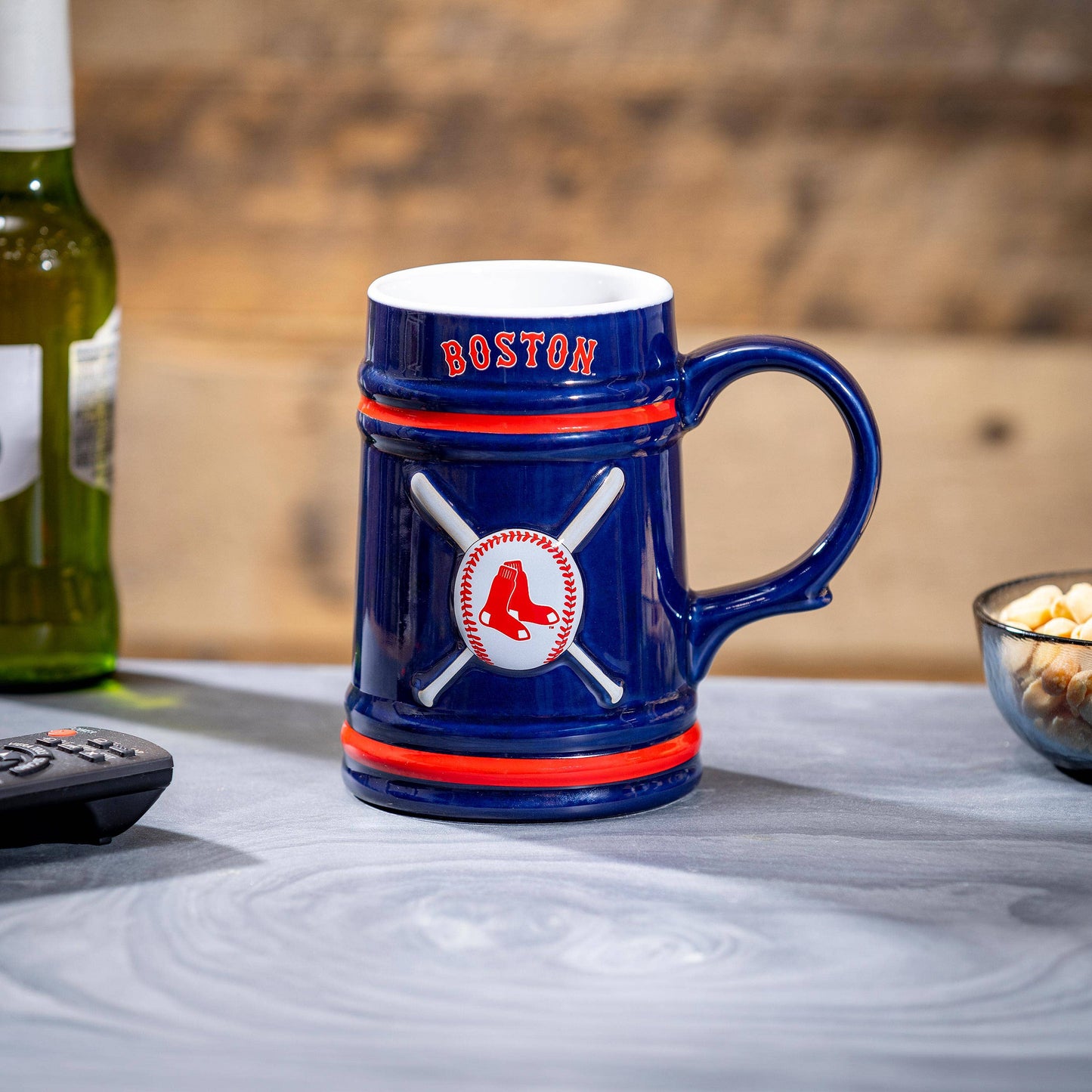 Evergreen Enterprises - Boston Red Sox Ceramic Stein Cup, 24oz