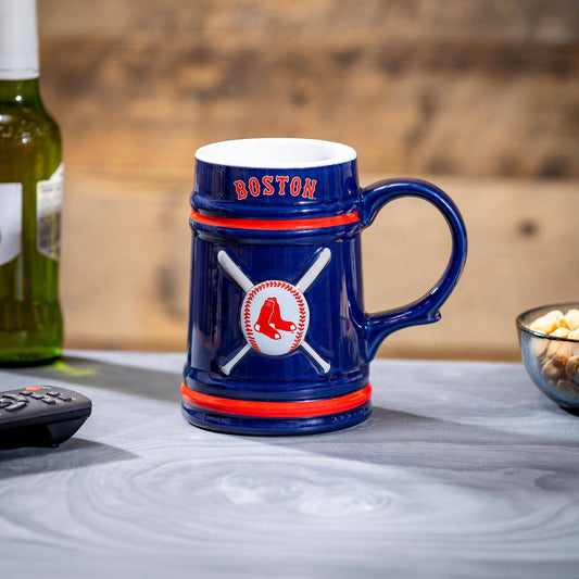 Evergreen Enterprises - Boston Red Sox Ceramic Stein Cup, 24oz