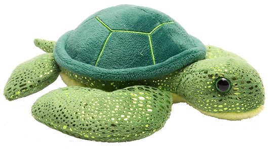 Wild Republic - Hug'Ems-Mini Green Sea Turtle Stuffed Animal 7"