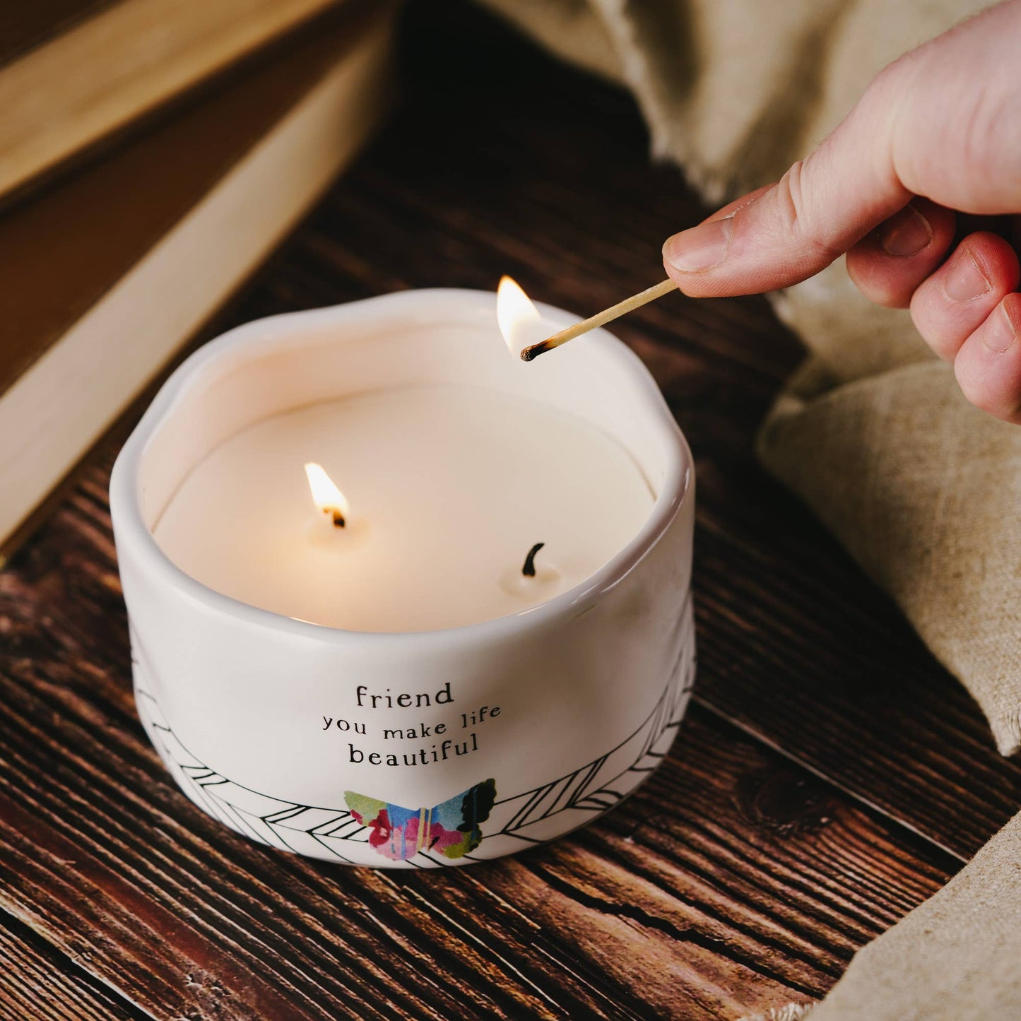 Pavilion - Friend - 8 oz - 100% Soy Wax Candle Scent: Tranquility