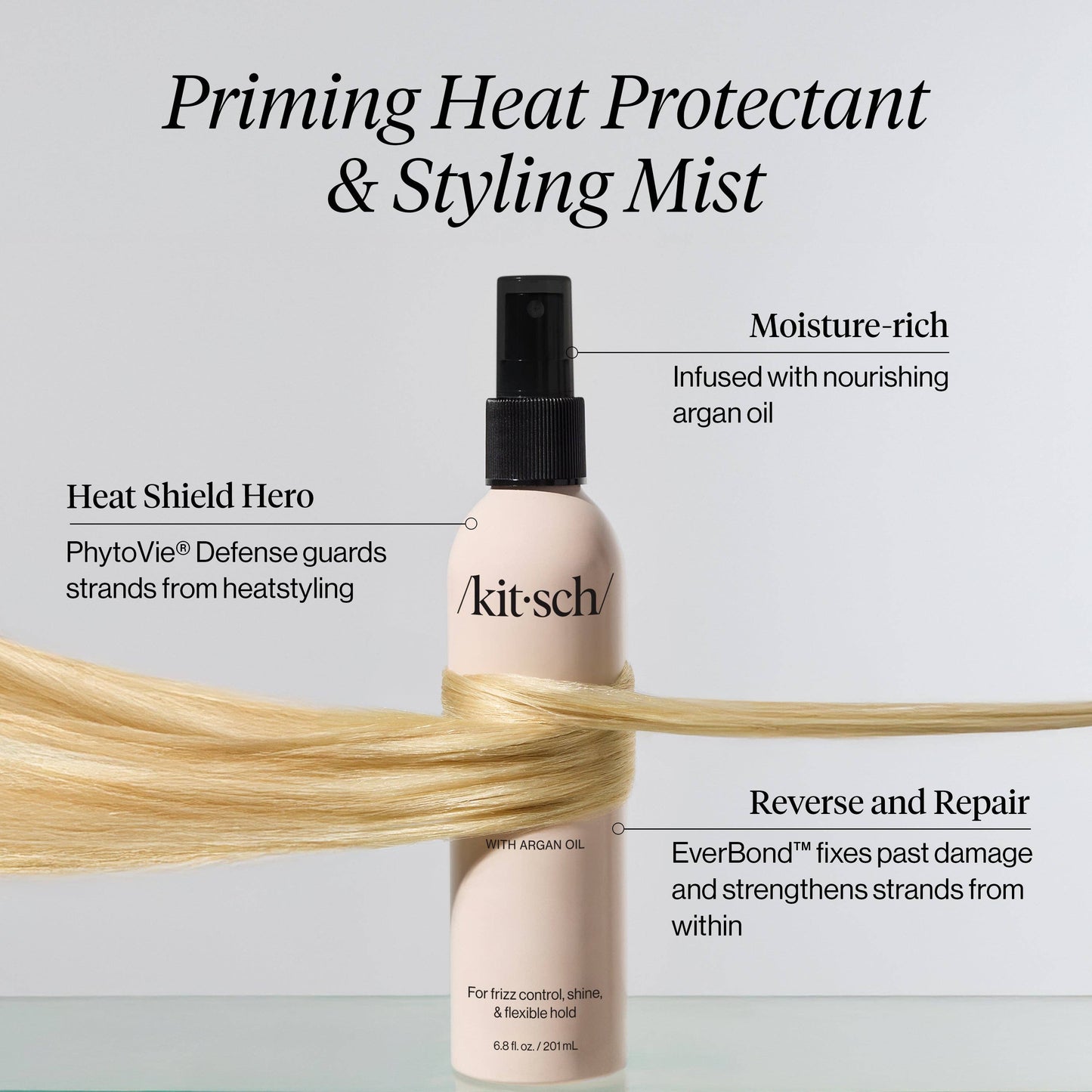 KITSCH - Pirming Argan Oil Heat Protectant & Styling Mist