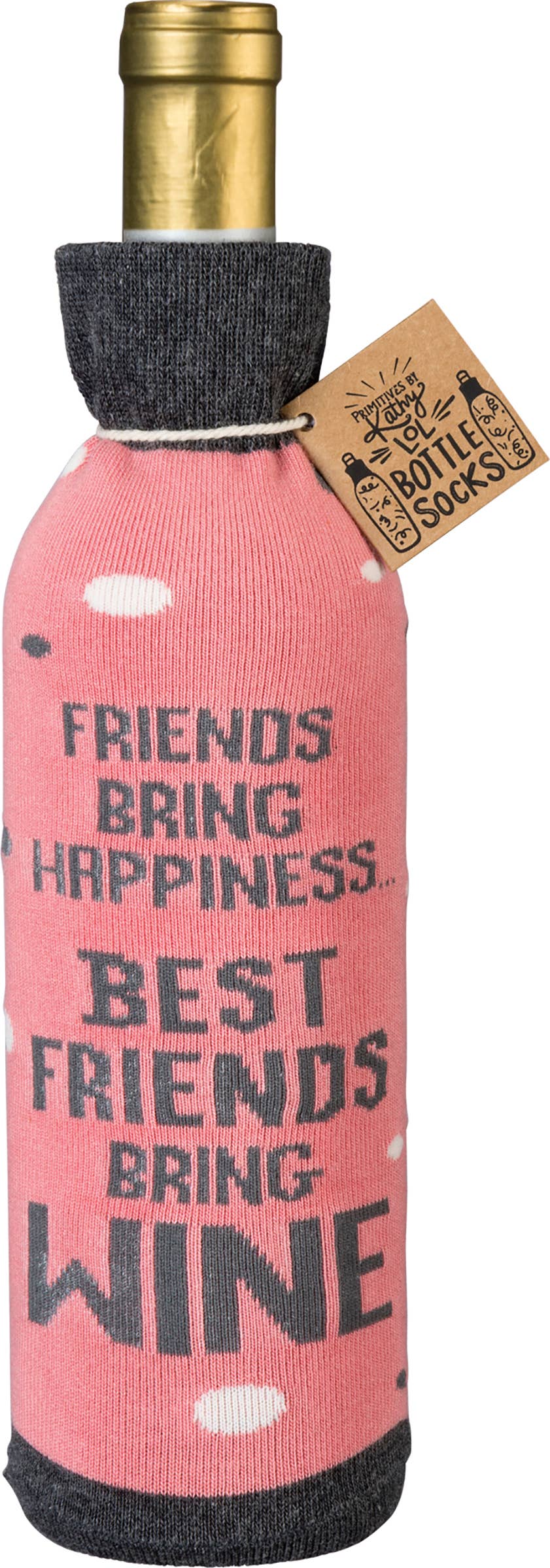 Friends Bring Happiness Bottle Sock