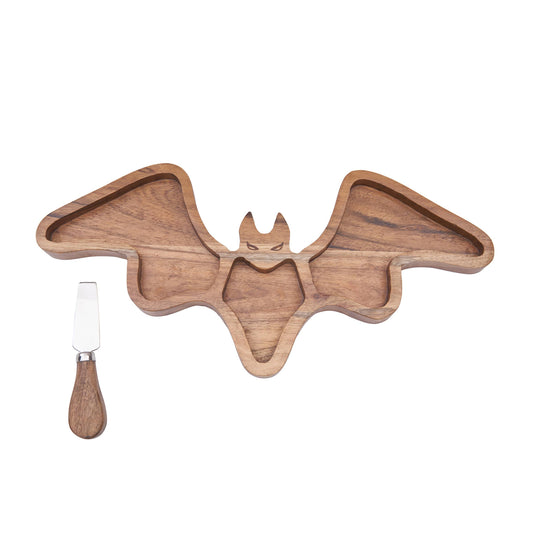 C&F Home - Halloween Bat Charcuterie Serving Board With Spreader