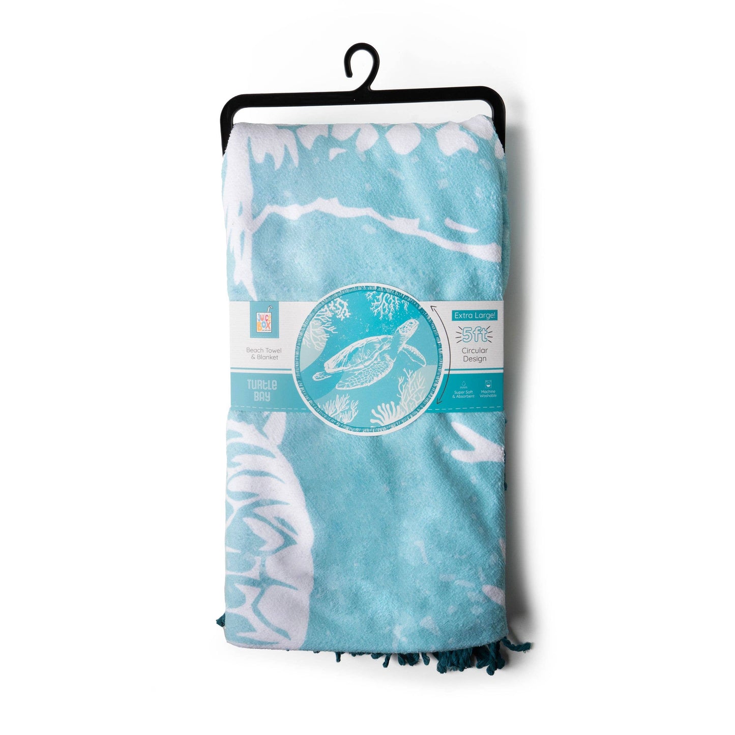 60" Round Beach Towels: Turtle Bay