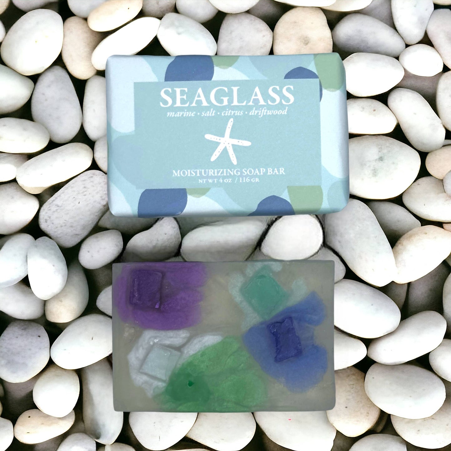 Seaside and Sunshine - Soap Bar - SEAGLASS