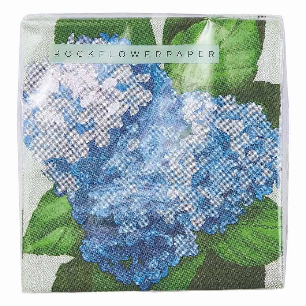 Blue Hydrangea Paper Cocktail Napkins (Pack of 25)
