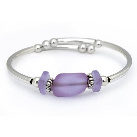 Lilac Sea Glass Bracelet