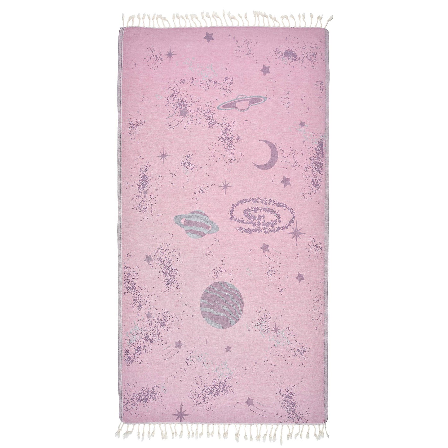 La Hammam - *Exclusive Pink Saturn Peshtemal Pure Cotton Beach Towel