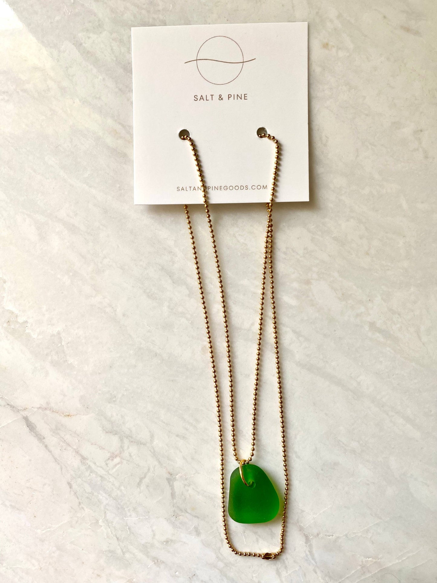 Salt & Pine - Sea Glass Pendant Necklace