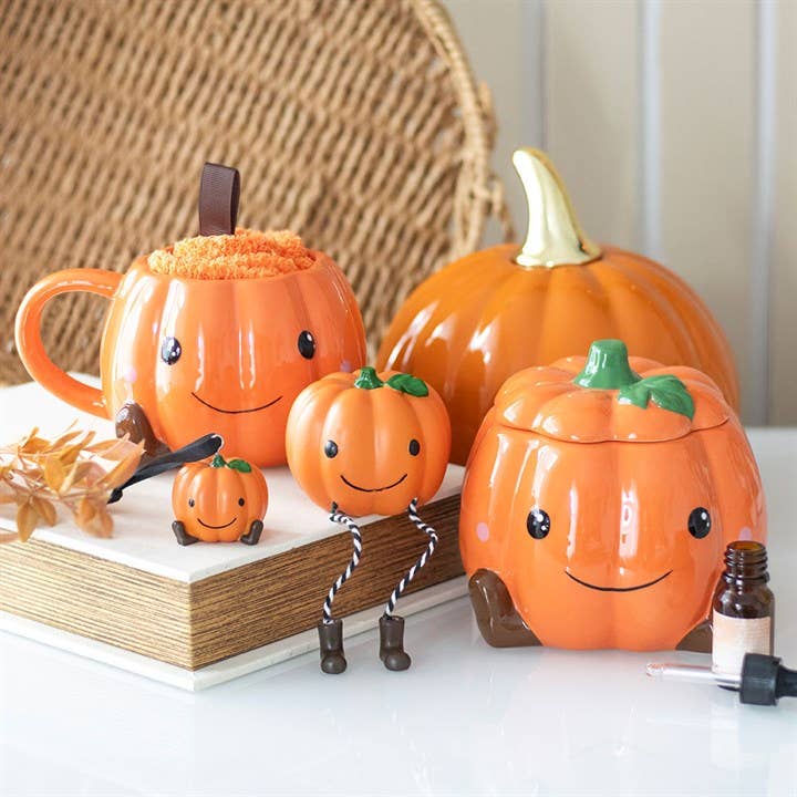 Cute Pumpkin Shelf Sitter Figurine