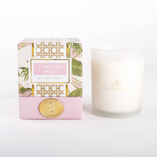 8 Oak Lane - Under the Palms 5.6oz Soy Wax Candle