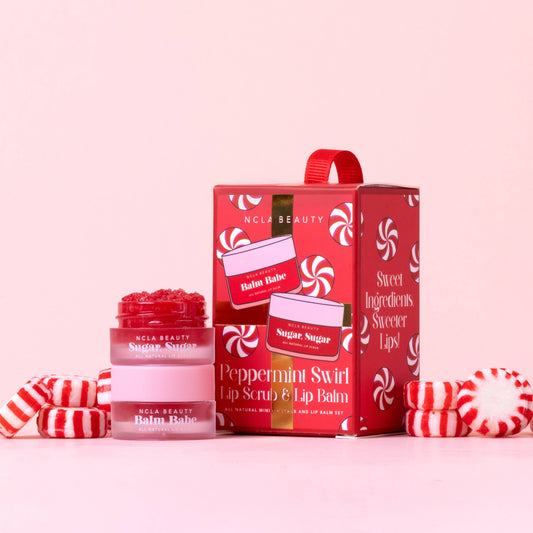 NCLA Beauty - Peppermint Swirl Lip Treatment Holiday Ornament Gift Set