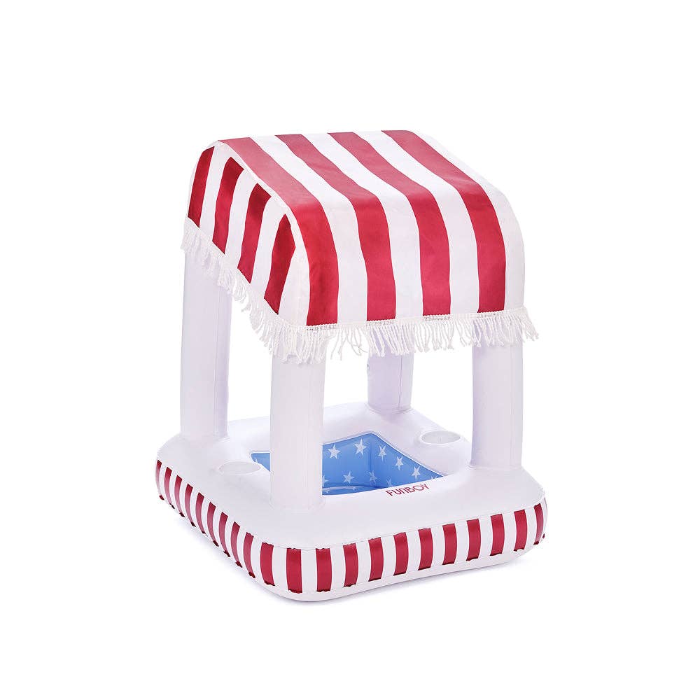 Floating Cabana Bar - Red, White, and Blue