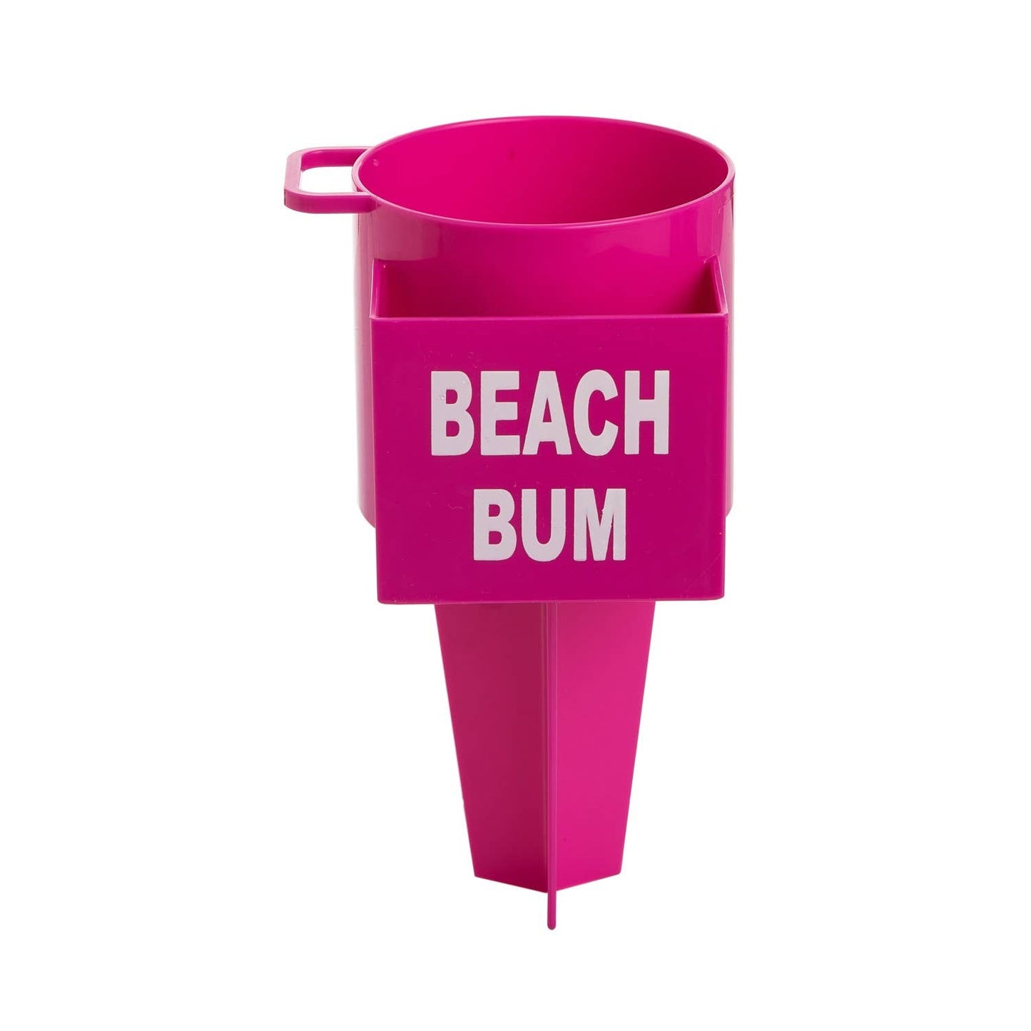 8" Plastic Pink "Beach Bum" Drink Spike